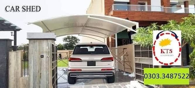 Parking shade for cars / Heat & waterproof shade / Pvc . 03033487522