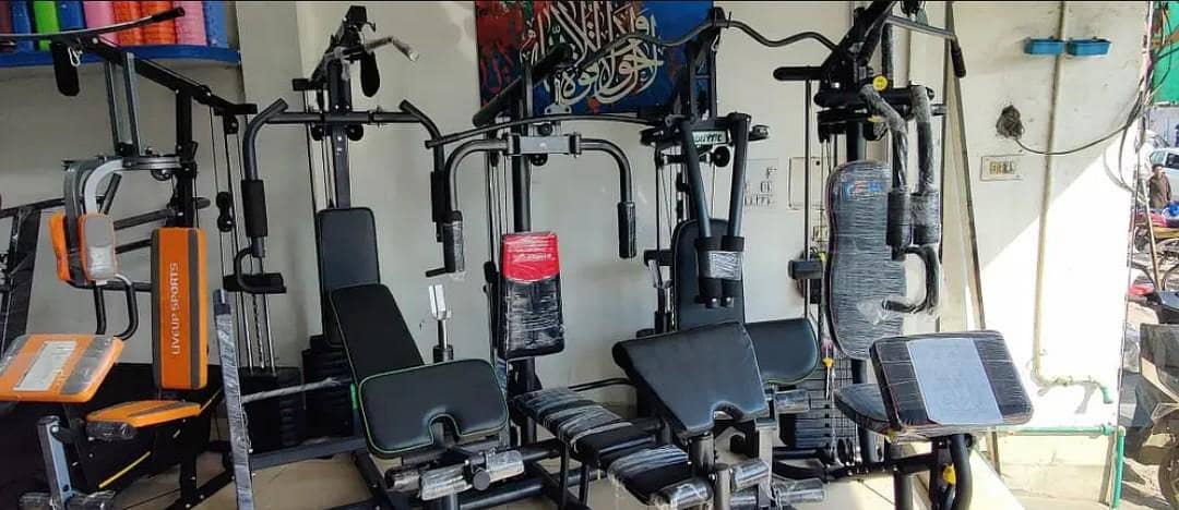 multi gym home station butterfly lat pull down multi bench press palte 0