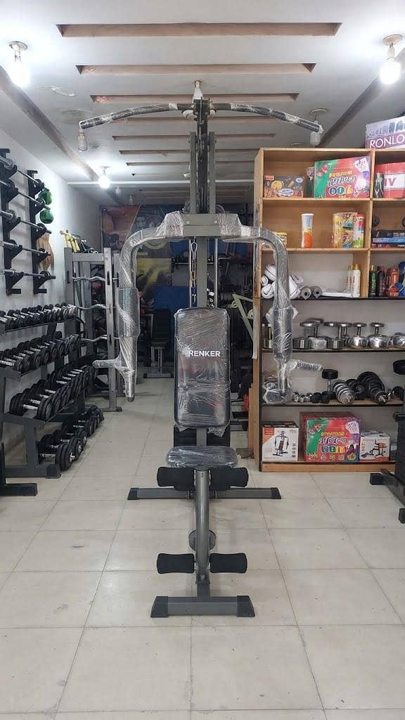 multi gym home station butterfly lat pull down multi bench press palte 4