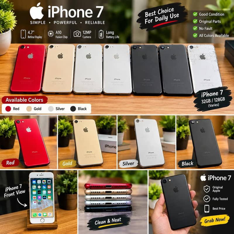Apple iPhone 7 | Fresh Stock Available| 32GB/128GB 1