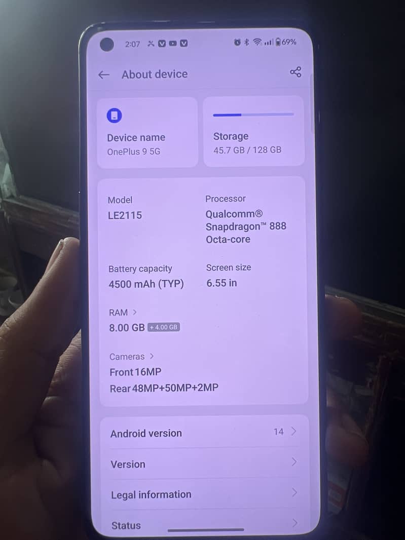 One Plus 9 5g 0