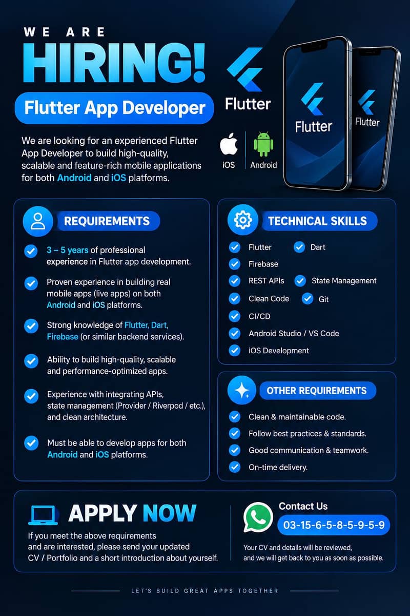 Need App Developer For Ios Android Both 0