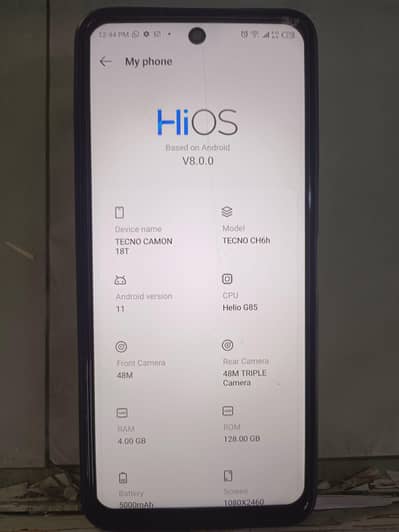 Tecno CAMON 18 Premier exchange pissible