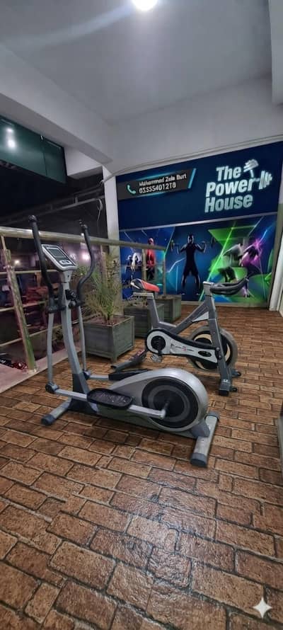 Elliptical cross trainer magnetic spin bike exercise cycle machine gym