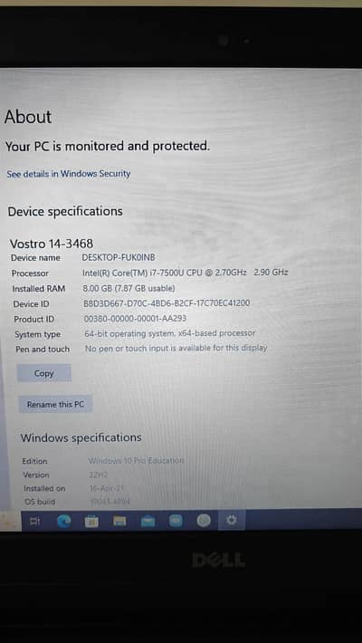 Dell vastro 3468