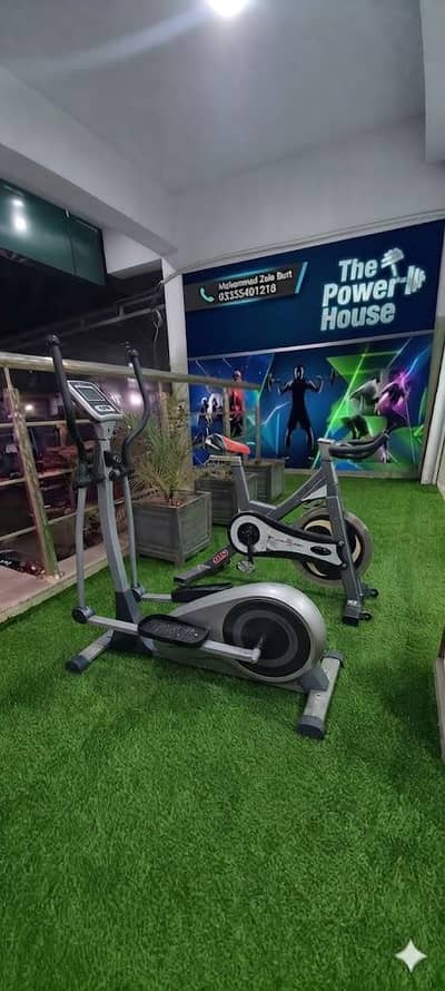 Elliptical cycle exercise cycling machine steel spin bike trainer gym