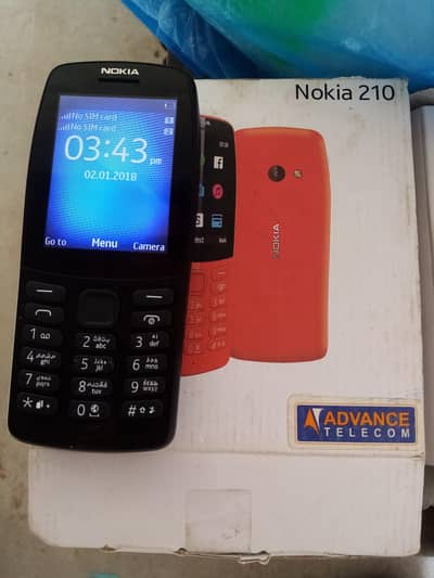 Nokia 210 duall Sim all ok set box charger