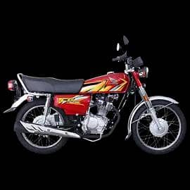 Honda 125 Red Bilkul new condition 10 by 10 only 1500 KM drive