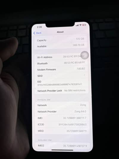 Apple iPhone XS Max 512gb