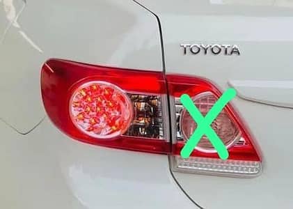 2009 to 2014 GLi/XLi Corolla tail lights