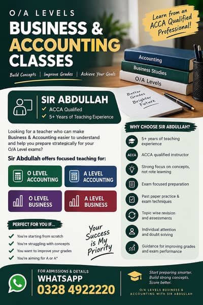 O/A Level Business/Accounting Teacher