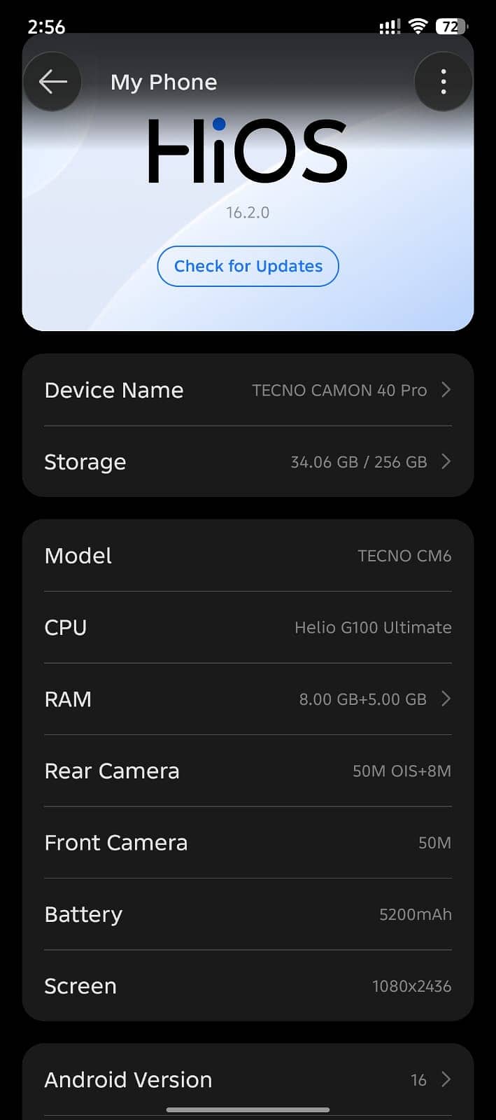 Tecno CAMON 40 Pro 7