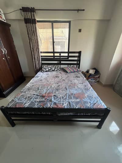 Iron bed and mattres