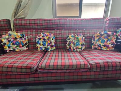 Traditional Wooden 5 Seater Sofa Set | 3+1+1 | Beautiful Design