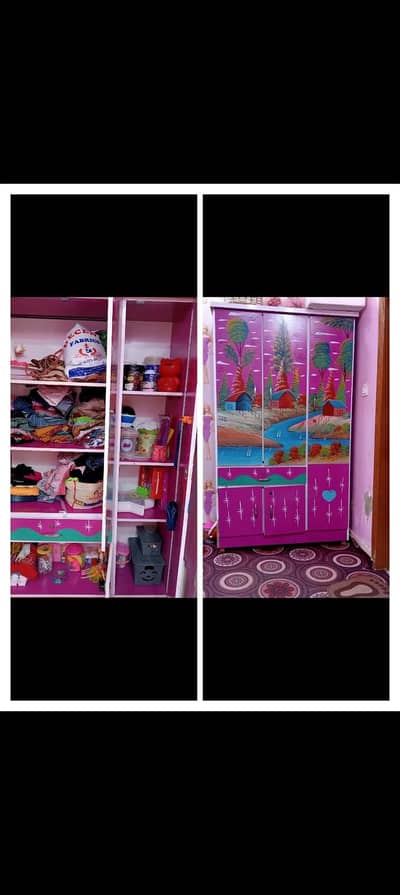 girl's 3 door cupboard