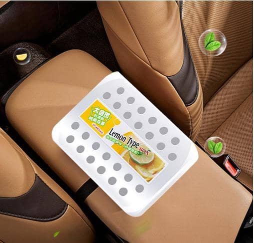 1 PCS  Solid Perfume  Car Air Freshener Solid Gel Odor Eliminator – Refreshing Lemon Scent Aromatherapy Balm R5775