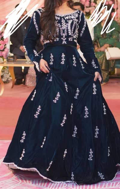 velvet lehenga