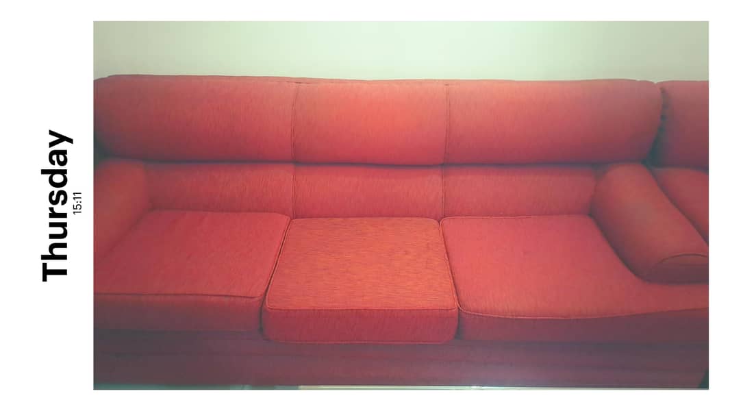 burgandi sofa set 6 seater excellent condition 2