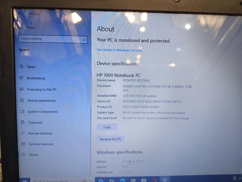 Hp notebook PC laptop 0