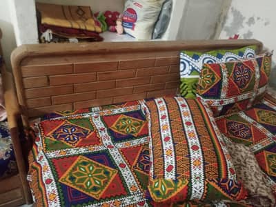 Bed|Pine Wood Bedroom Set|Dressing|Showcase|Bed Set|4Chair|03185712741