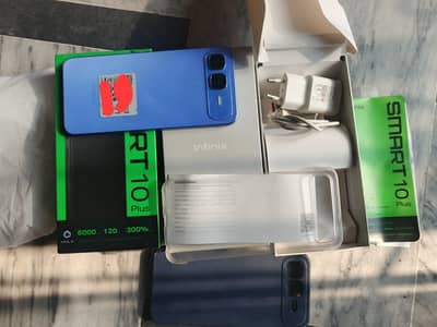 Infinix smart 10 plus Box and Original charger 128Gb