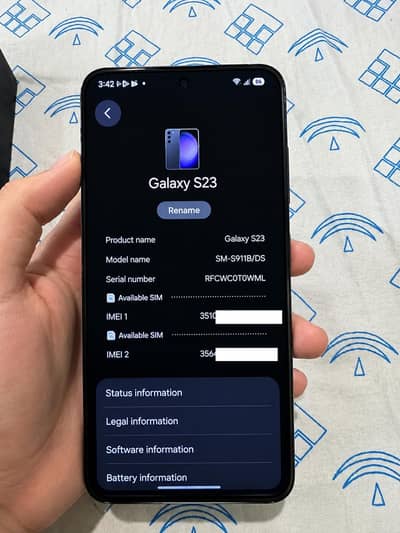 Samsung Mobile S23 128/8GB + Original Box & Factory Unlocked