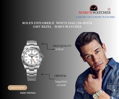 Rolex Explorer II — White Dial | 24-Hour GMT Bezel|Sobi’s watches