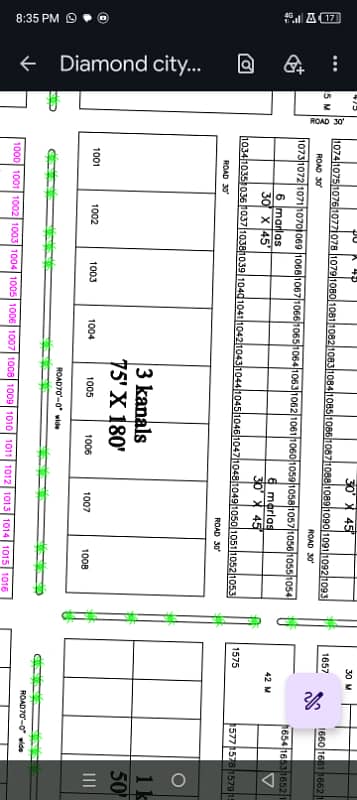 Big One Kanal Plot Available For Sale In Diamond City Phease 2 Near To Zoo And Commerical Area