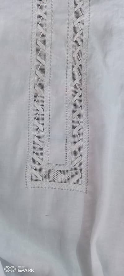 gents white cotton kurta tarkshi size medium
