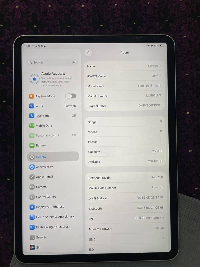 iPad pro 2018 256GB 1