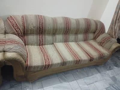 Sofa set 3+2+1 structure rate. strong wood custom made