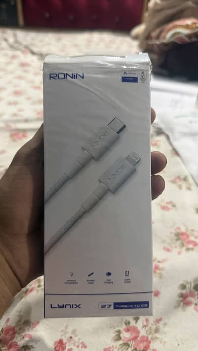 Typc c to lighting cable 9 Months offical warranty