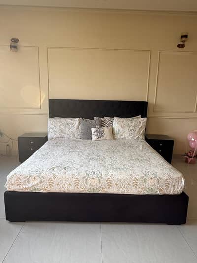 Complete Bed Set with Two Sitter Sofa