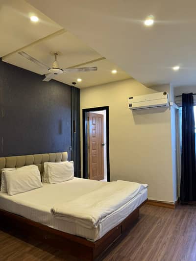 2 bedrooms apartment fully luxury furnished available for rent location E-11 2 markaz
