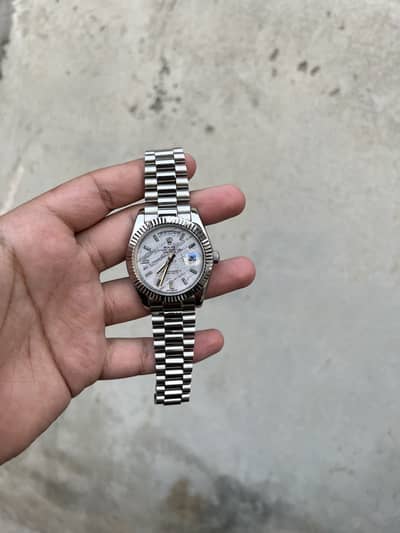R@lex day date automatic master men’s watch iwc pp ap