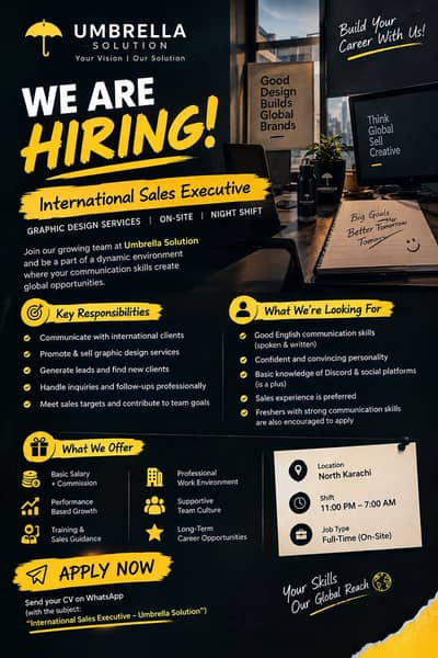 Umbrella Solution is hiring.