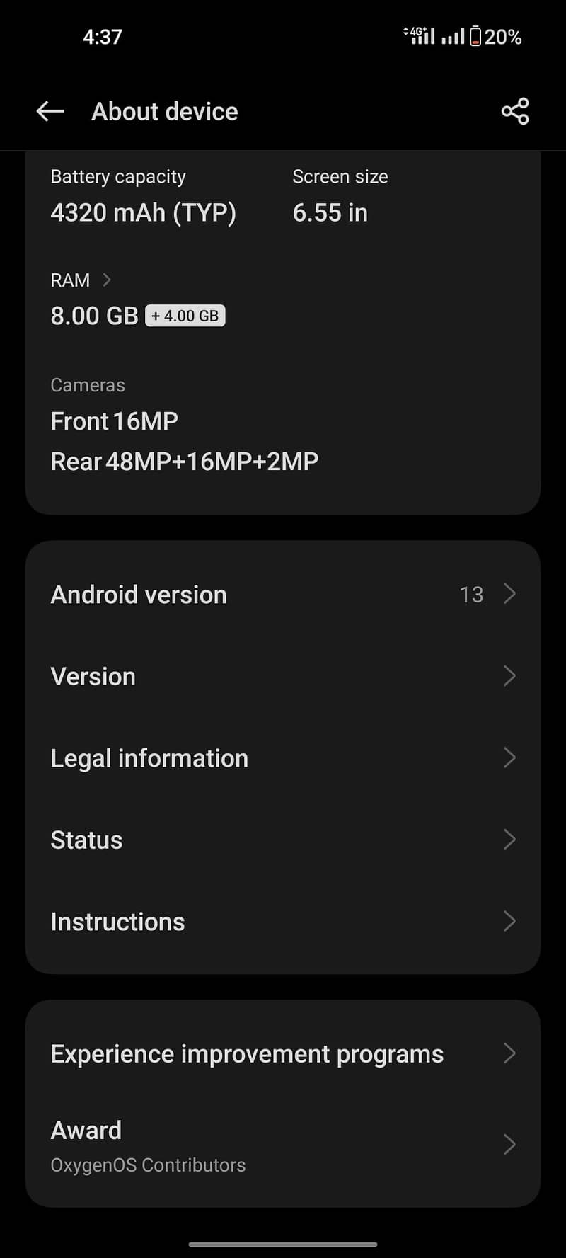 One Plus 8 6