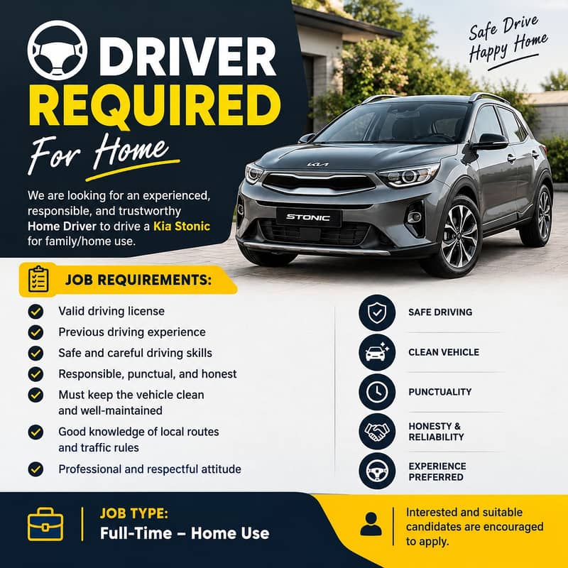 Driver Required for Home 0