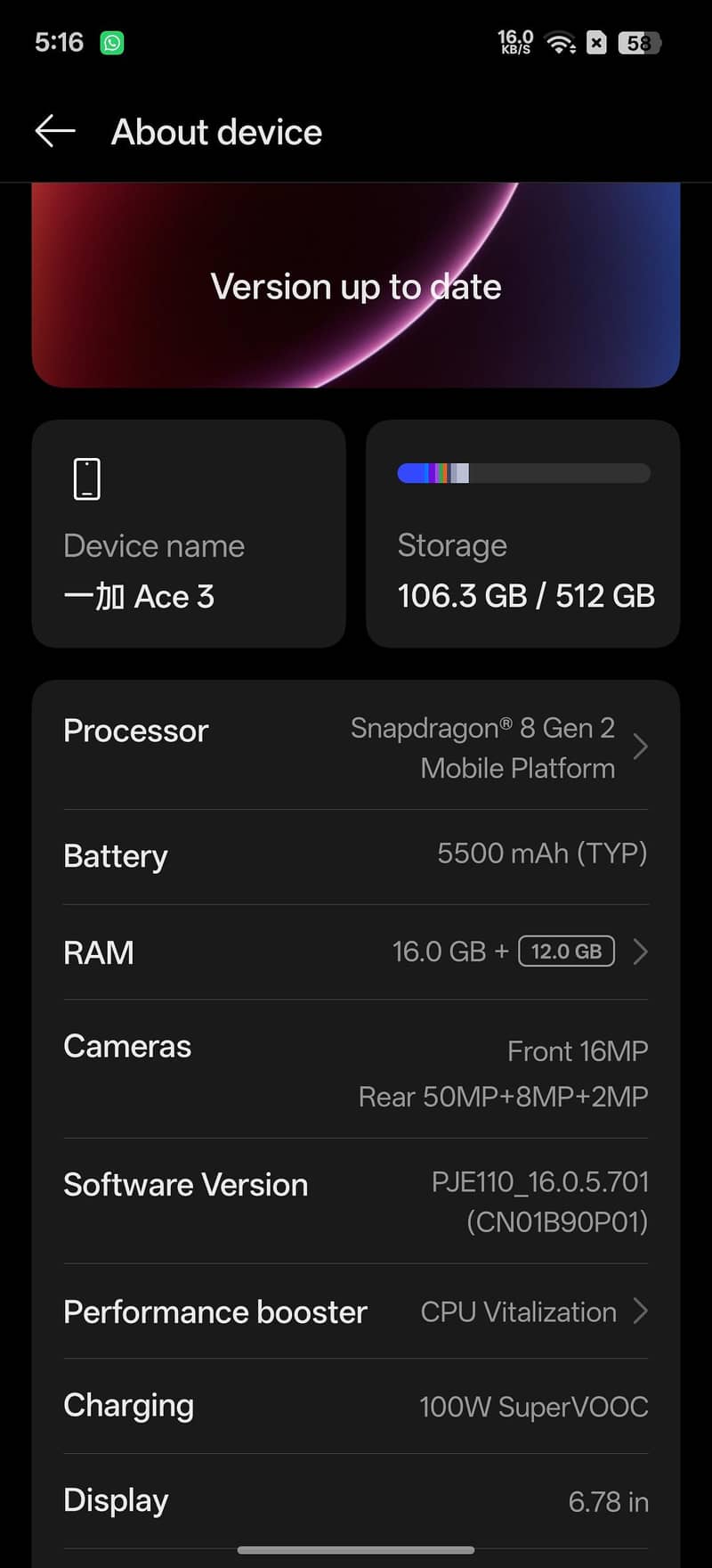 One Plus Ace 3 0