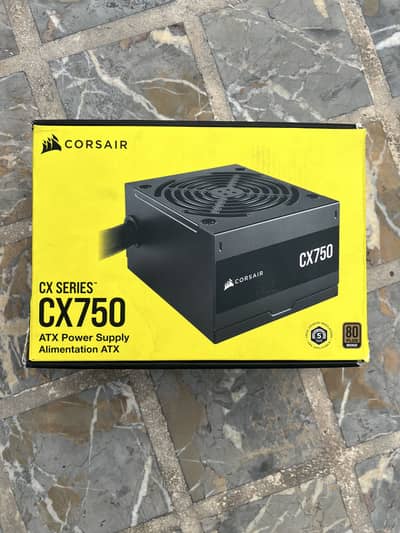 Corsair CX750 Power supply with Box / Read Detail