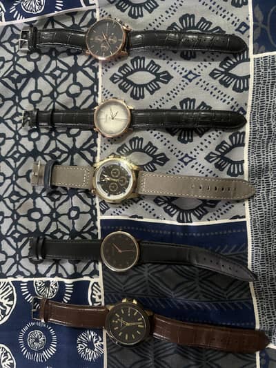 5-Piece Premium Watch Collection – Complete Bundle | Best Deal – Rs. 2