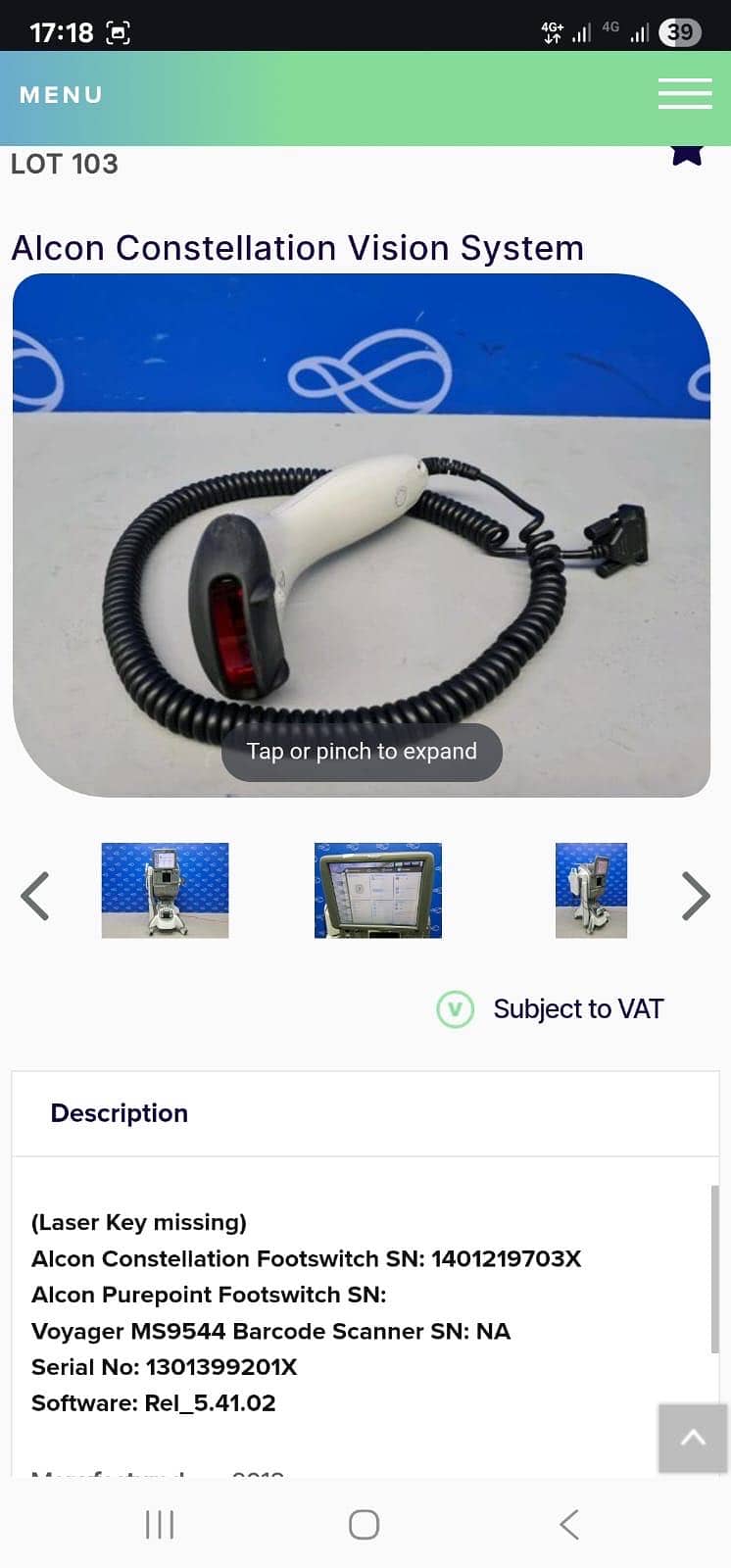 Alcon constellation phaco 3