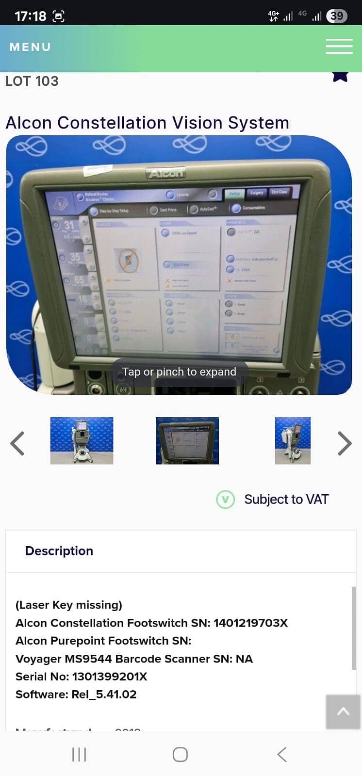 Alcon constellation phaco 4