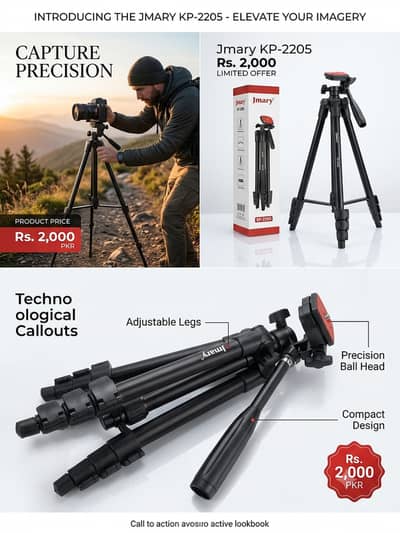 Jmary KP-2205 Compact Tripod