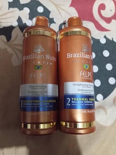 Felps Brazilian Nuts (1 clarifying shampoo) and (2 thermal sealing)
