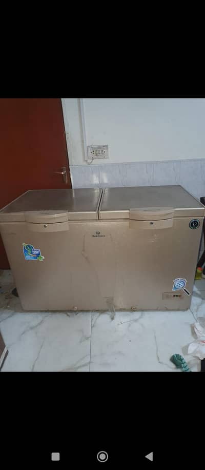 Dawlance 2 door horizontal refrigerator and freezer