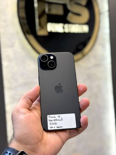 iPhone 15 512GB PTA Approved | 100% Health | Brand New | Black