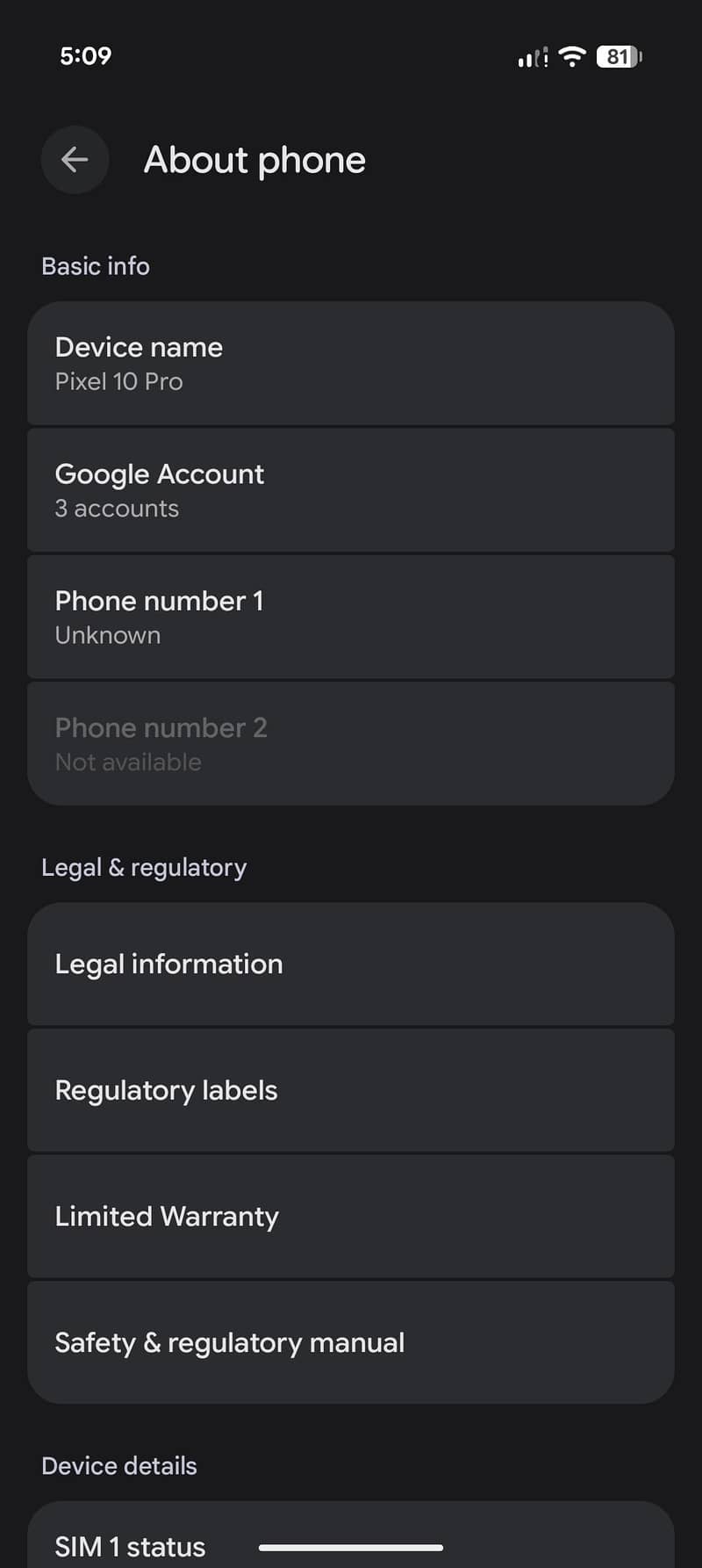 Google pixel 10 pro 2