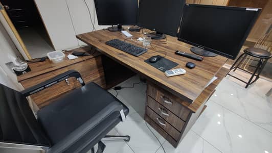 l shape exective table