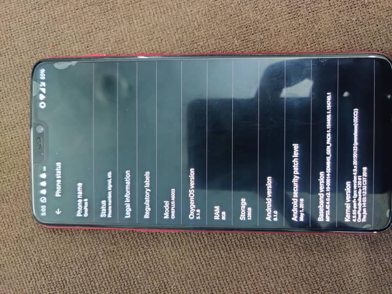 One Plus 6 8